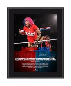 Asuka 10.5" x 13" 2017 Survivor Series Sublimated Plaque $8.88 Collectibles