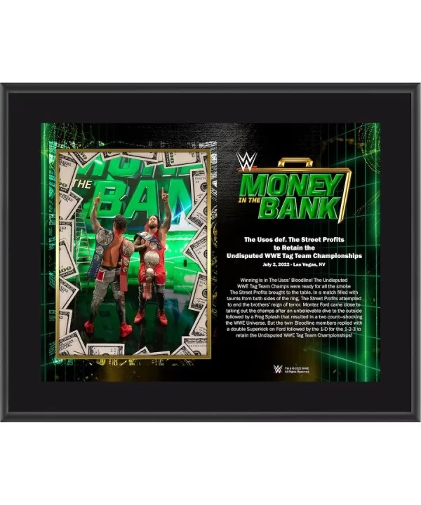 The Usos Framed 10.5" x 13" 2022 Money in the Bank Sublimated Plaque $11.04 Collectibles