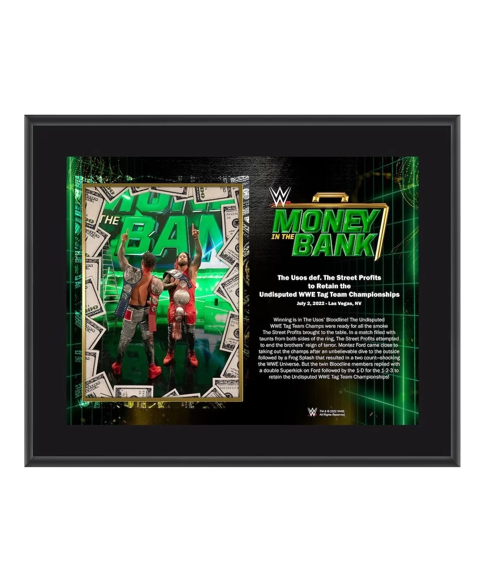 The Usos Framed 10.5" x 13" 2022 Money in the Bank Sublimated Plaque $11.04 Collectibles