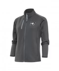 Women's Antigua Charcoal/Silver nWo Generation Full-Zip Jacket $16.20 Apparel