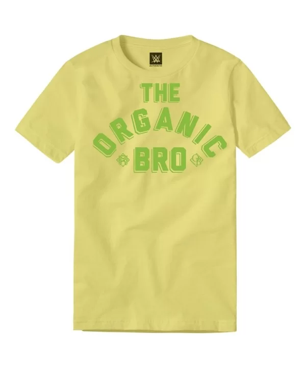 Men's Yellow Riddle The Organic Bro T-Shirt $5.32 T-Shirts