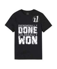 Men's Black AJ Styles & Omos Phenomenally Done Colossally Won T-Shirt $6.40 T-Shirts