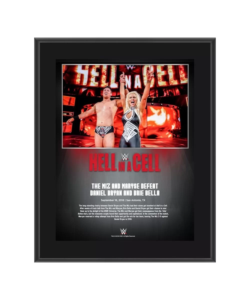 The Miz & Maryse WWE Framed 10.5" x 13" 2018 Hell In A Cell Collage $8.40 Home & Office