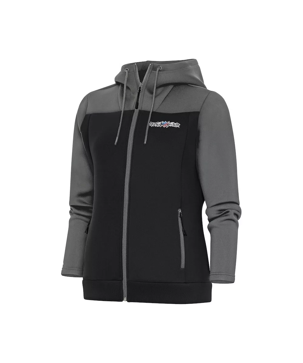 Women's Antigua Gray Cody Rhodes Protect Full-Zip Hoodie $18.36 Apparel