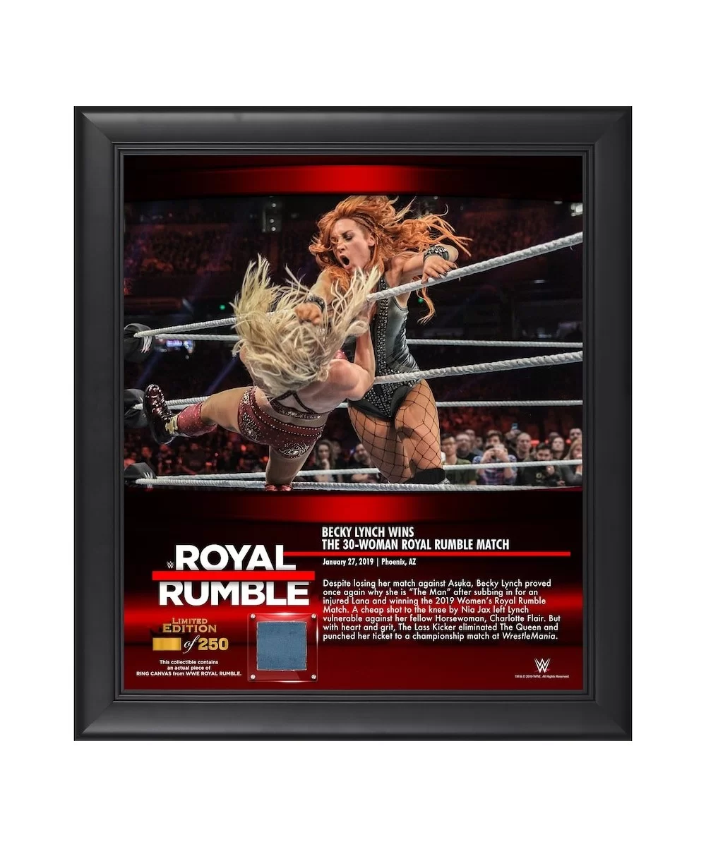 Becky Lynch WWE 15" x 17" 2019 Royal Rumble Collage with a Piece of Match-Used Canvas - Limited Edition of 250 $19.04 Collect...