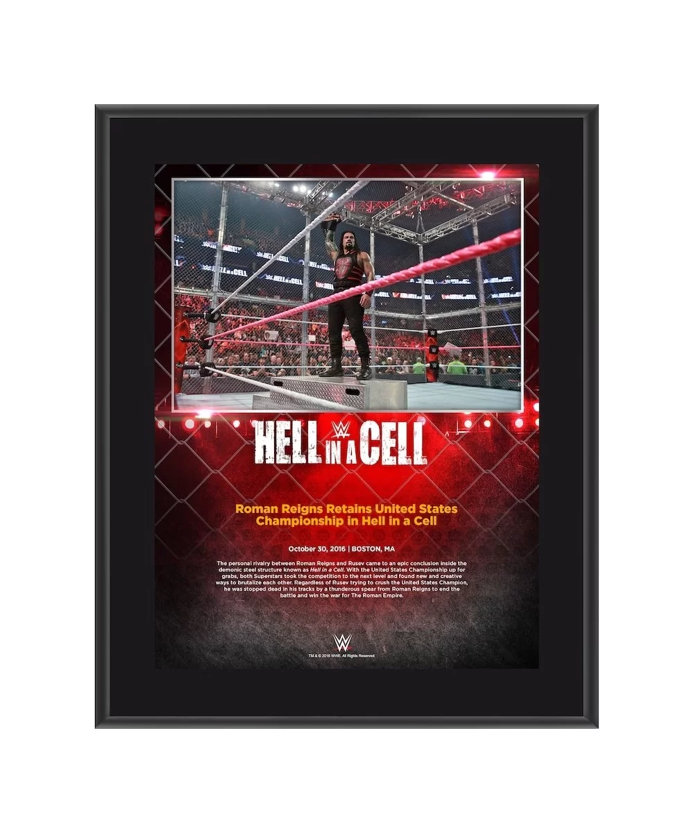 Roman Reigns 10.5" x 13" 2016 Hell In A Cell Sublimated Plaque $7.68 Home & Office