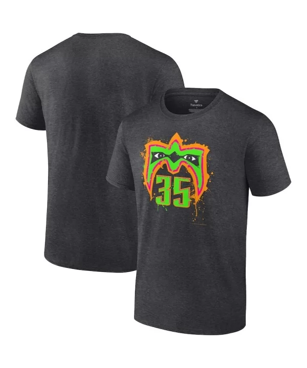 Men's Fanatics Branded Charcoal Ultimate Warrior 35th Anniversary T-Shirt $10.80 T-Shirts