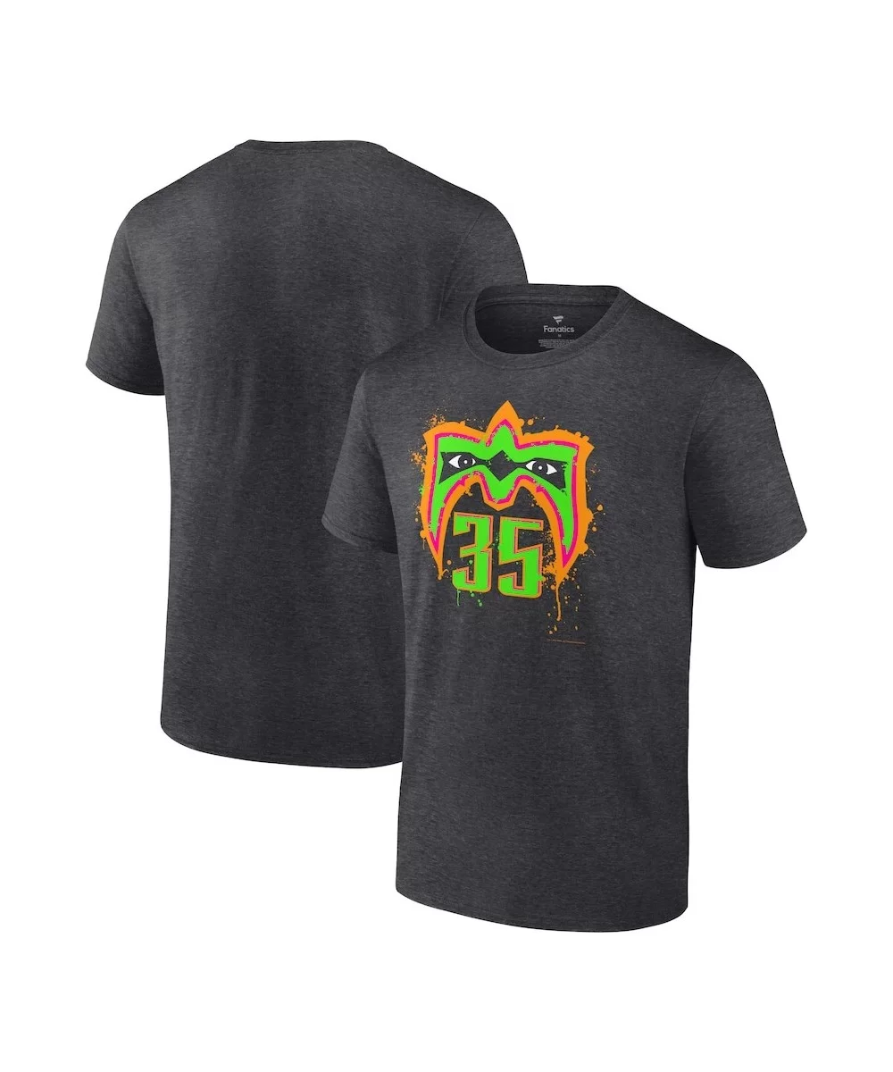 Men's Fanatics Branded Charcoal Ultimate Warrior 35th Anniversary T-Shirt $10.80 T-Shirts