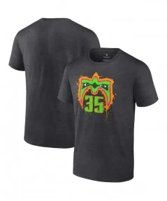 Men's Fanatics Branded Charcoal Ultimate Warrior 35th Anniversary T-Shirt $10.80 T-Shirts