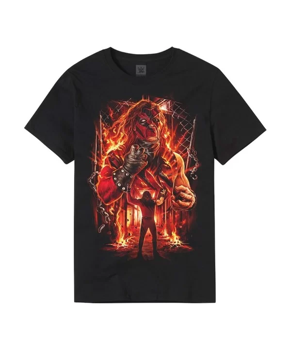 Men's Black Kane The Big Red Machine T-Shirt $9.36 T-Shirts