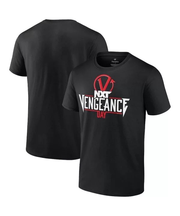 Men's Fanatics Branded Black NXT Vengeance Day Logo T-Shirt $11.52 T-Shirts