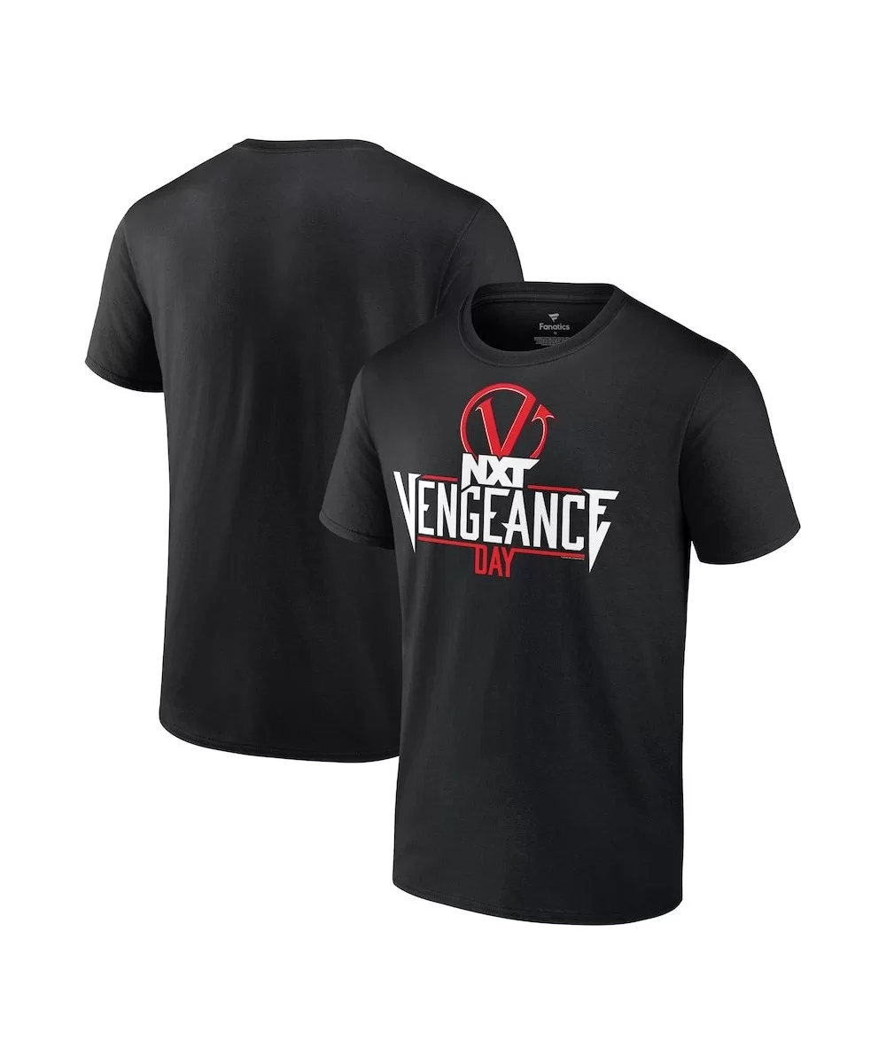 Men's Fanatics Branded Black NXT Vengeance Day Logo T-Shirt $11.52 T-Shirts