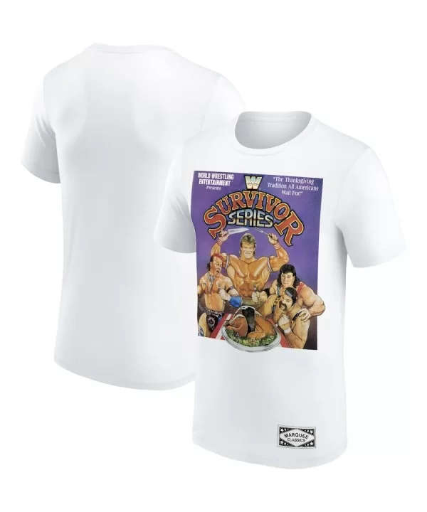 Men's White Survivor Series Marquee Classics 1993 T-Shirt $7.92 T-Shirts