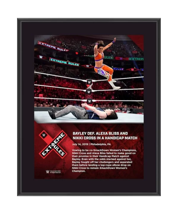 Bayley Framed 10.5" x 13" 2019 Extreme Rules Sublimated Plaque $10.08 Home & Office