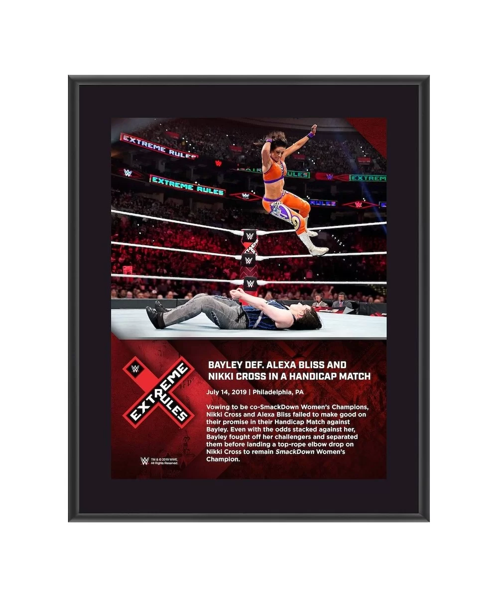 Bayley Framed 10.5" x 13" 2019 Extreme Rules Sublimated Plaque $10.08 Home & Office