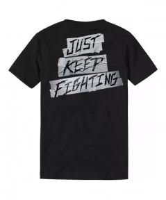 Men's Black Kevin Owens Just Keep Fighting T-Shirt $9.84 T-Shirts