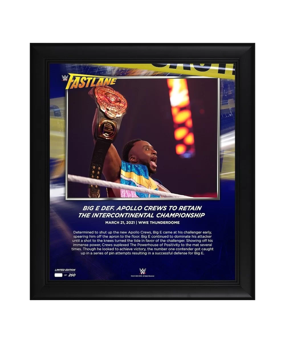 Big E Framed 15" x 17" 2021 Fastlane Collage - Limited Edition of 250 $26.88 Home & Office