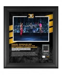 Raquel Rodriguez WWE Framed 15" x 17" NXT TakeOver 36 Collage with a Piece of Match-Used Canvas - Limited Edition of 250 $20....