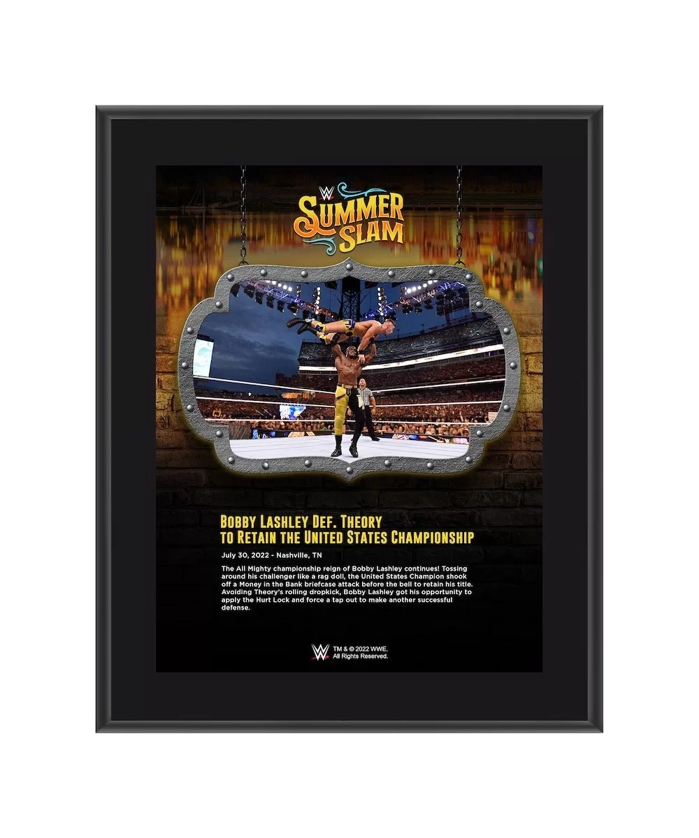 Bobby Lashley 10.5" x 13" 2022 SummerSlam Sublimated Plaque $7.92 Home & Office