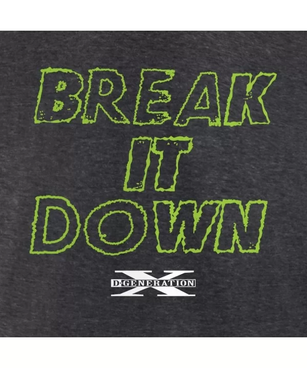 Men's Fanatics Branded Charcoal D-Generation X Break It Down T-Shirt $8.40 T-Shirts