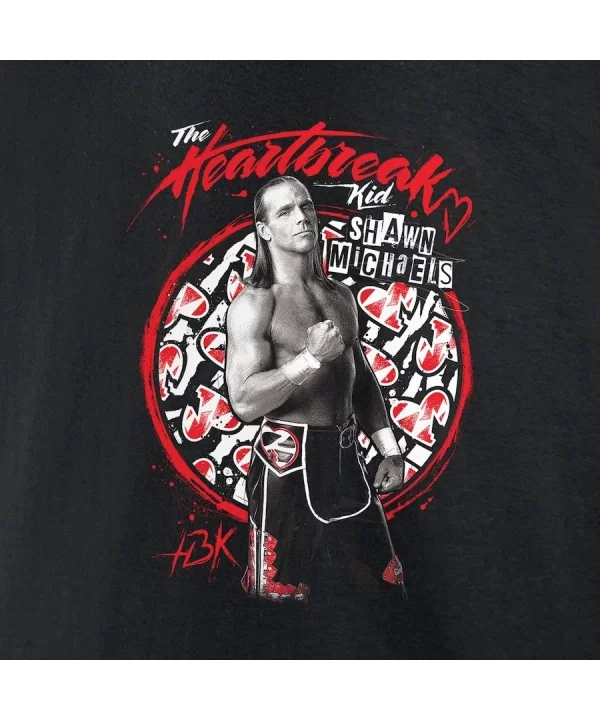 Men's Fanatics Branded Black Shawn Michaels Heartbreak Kid T-Shirt $10.32 T-Shirts