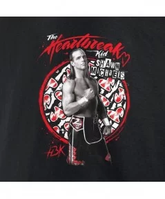 Men's Fanatics Branded Black Shawn Michaels Heartbreak Kid T-Shirt $10.32 T-Shirts