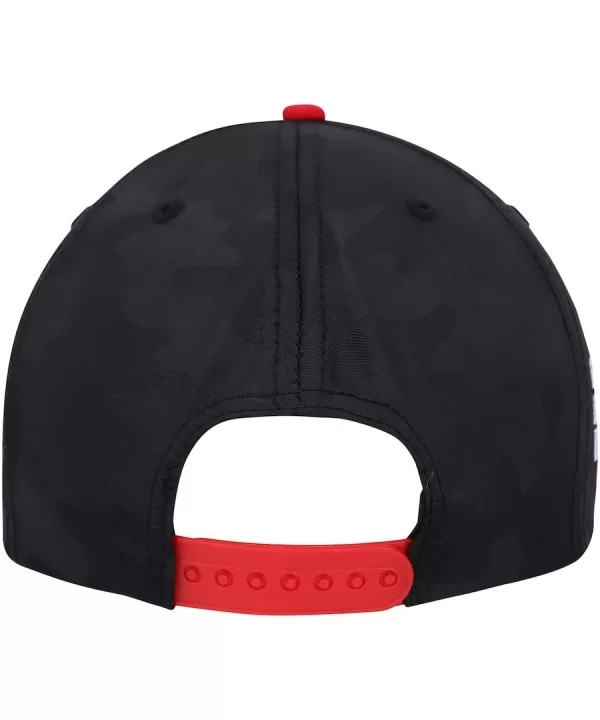 Men's Black/Red Roman Reigns G.O.D. Mode Snapback Hat $9.40 Apparel