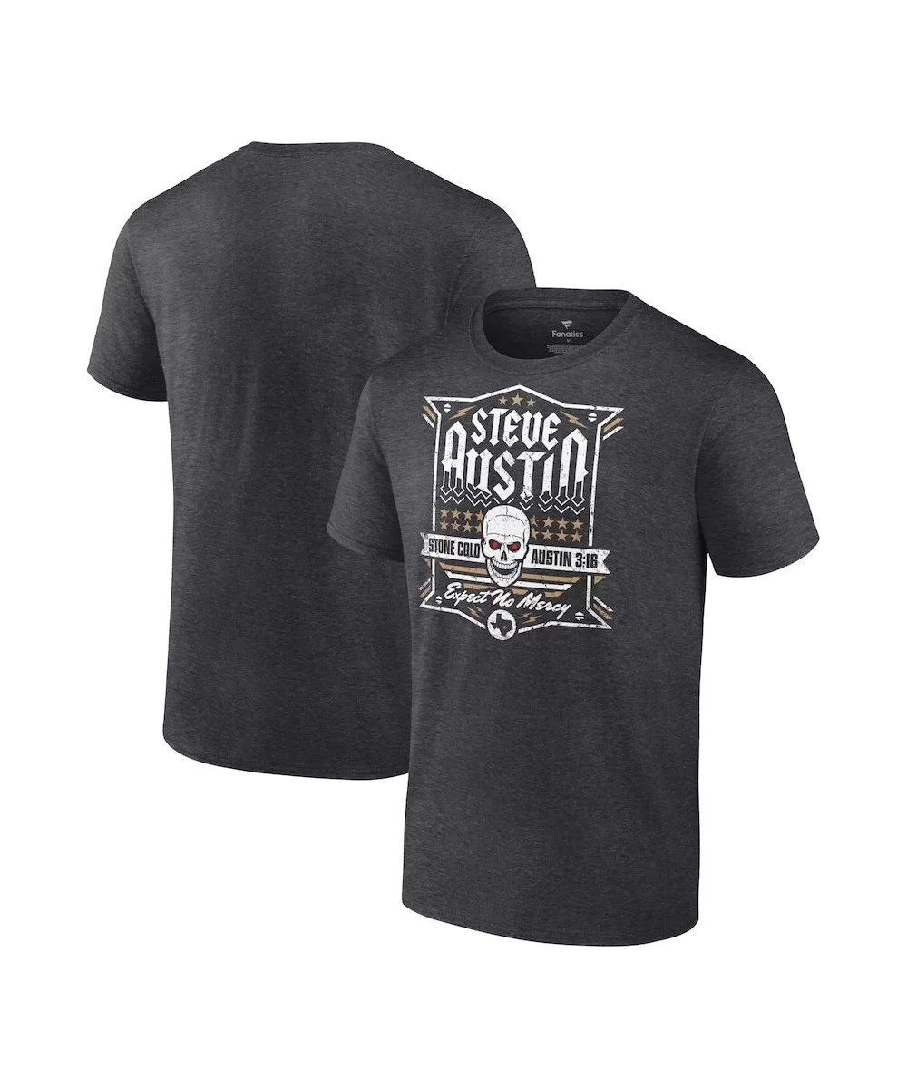 Men's Fanatics Branded Charcoal "Stone Cold" Steve Austin Expect No Mercy T-Shirt $7.20 T-Shirts