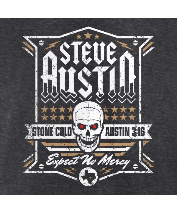 Men's Fanatics Branded Charcoal "Stone Cold" Steve Austin Expect No Mercy T-Shirt $7.20 T-Shirts