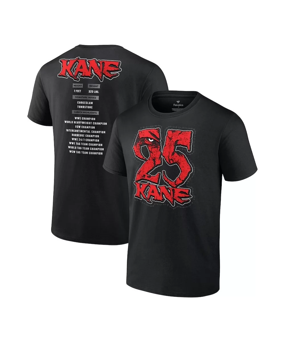 Men's Fanatics Branded Black Kane 25 Years T-Shirt $9.12 T-Shirts