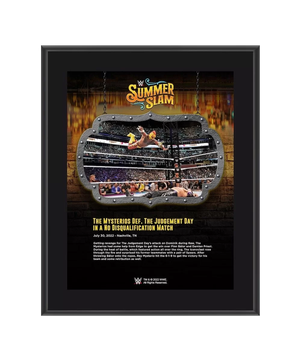 The Mysterios 10.5" x 13" 2022 SummerSlam Sublimated Plaque $9.84 Home & Office