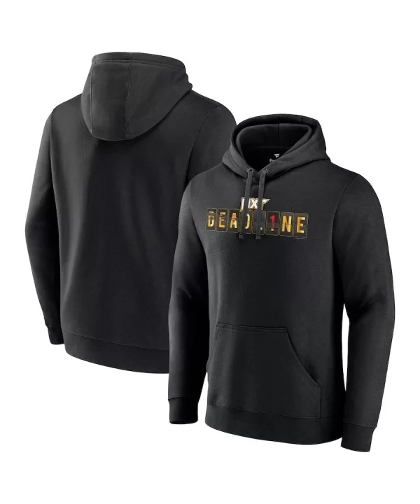 Men's Fanatics Branded Black 2022 NXT Deadline Logo Pullover Hoodie $12.40 Apparel