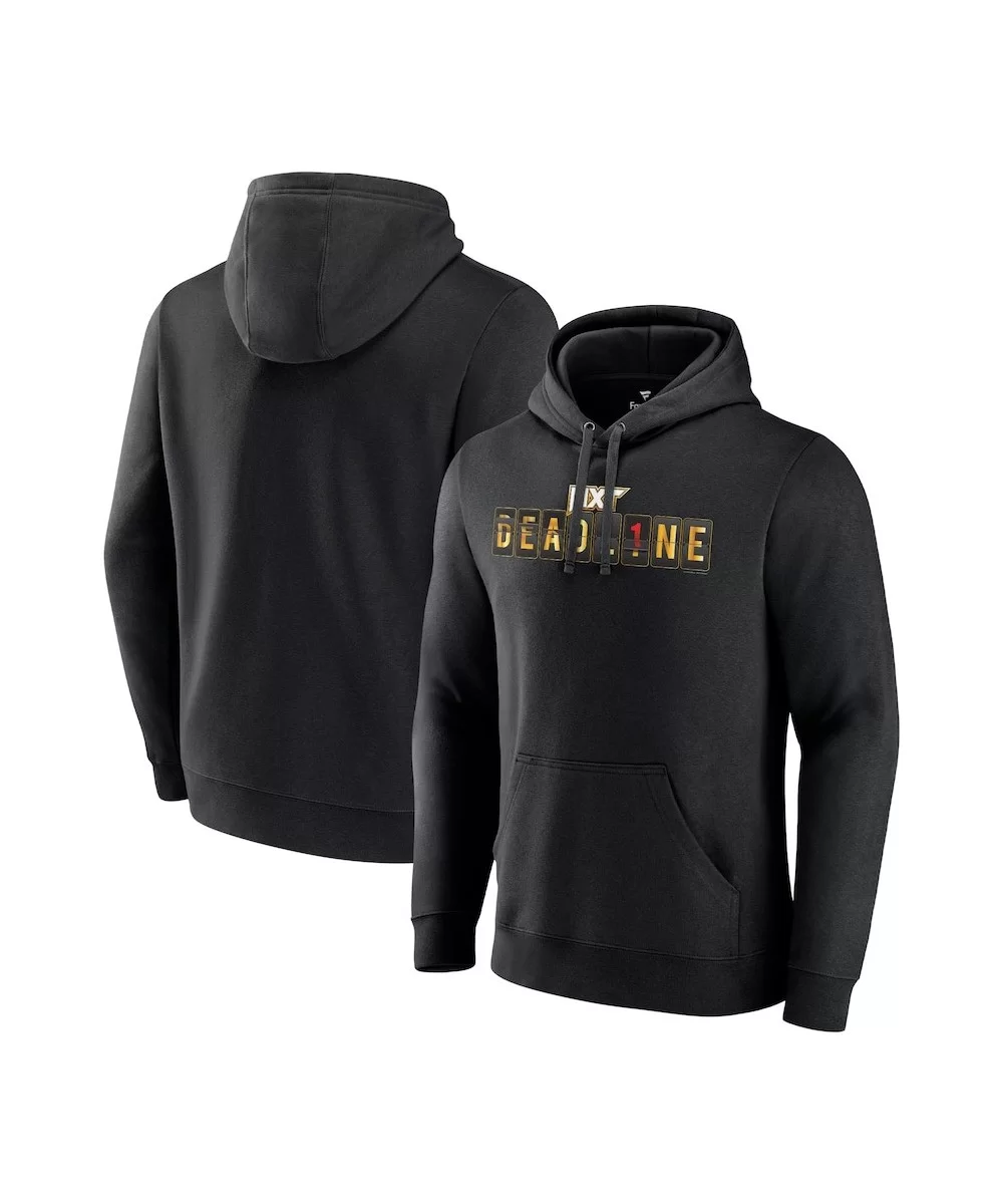 Men's Fanatics Branded Black 2022 NXT Deadline Logo Pullover Hoodie $12.40 Apparel