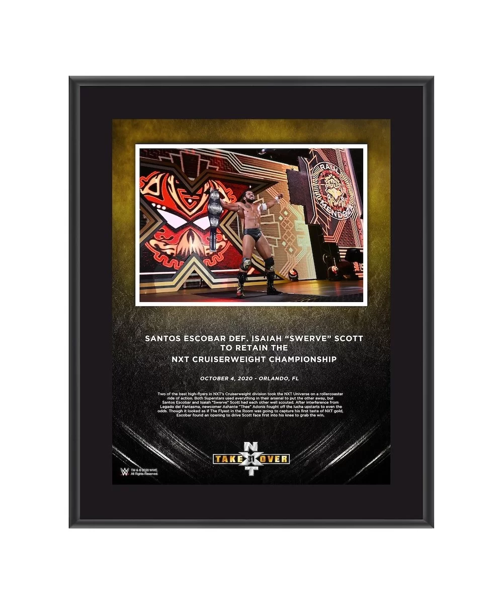 Santos Escobar WWE Framed 10.5" x 13" NXT TakeOver: 31 Collage $11.28 Collectibles