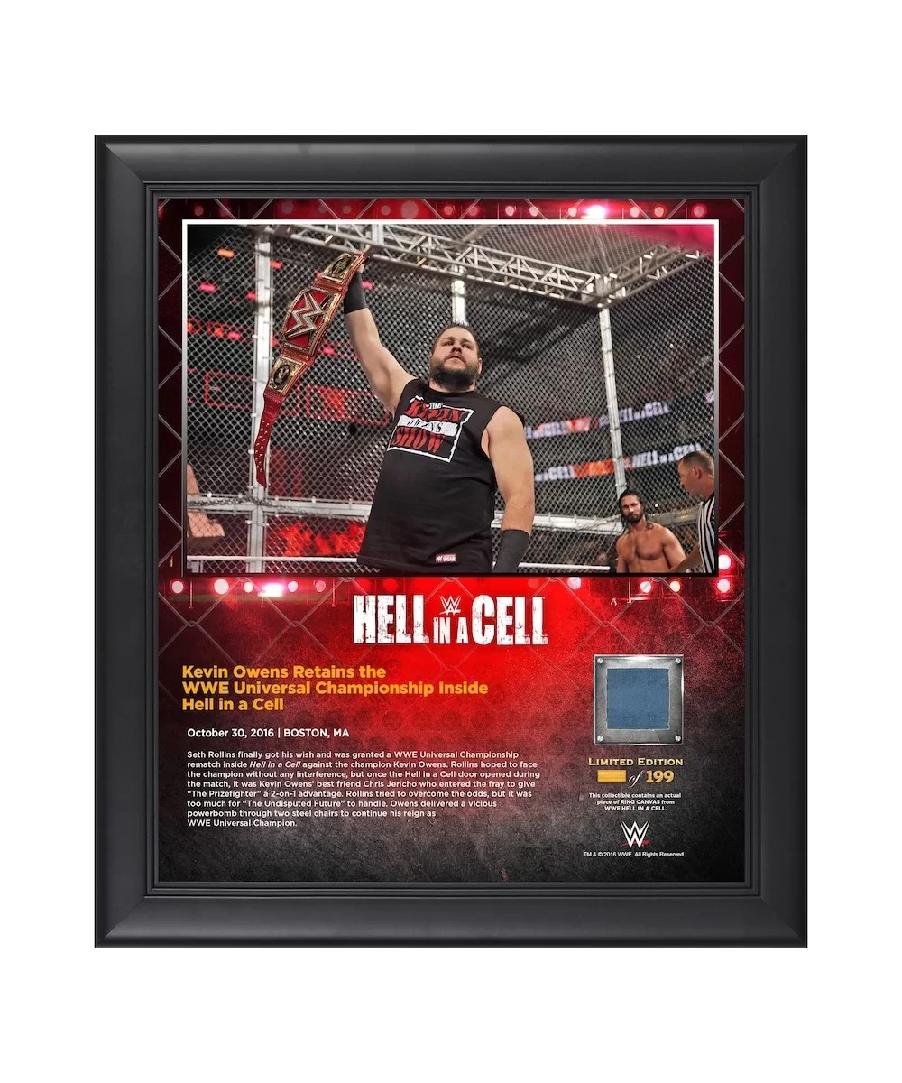 Kevin Owens Framed 15" x 17" 2016 Hell In A Cell Collage with a Piece of Match-Used Canvas - Limited Edition of 199 $25.76 Ho...