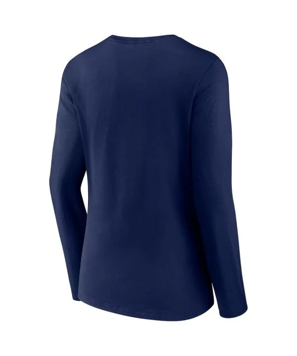 Women's Fanatics Branded Navy Lacey Evans Eagle V-Neck Long Sleeve T-Shirt $10.08 T-Shirts