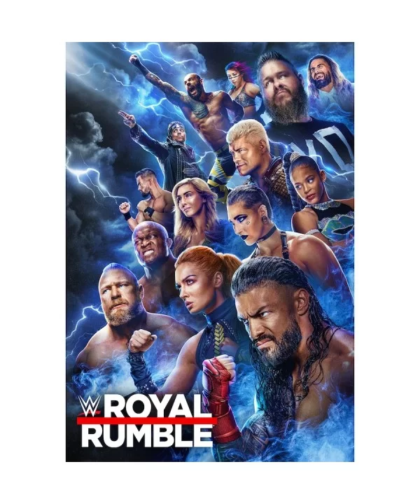 2023 Royal Rumble 17" x 24" Key Art Photograph $8.64 Home & Office