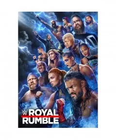 2023 Royal Rumble 17" x 24" Key Art Photograph $8.64 Home & Office