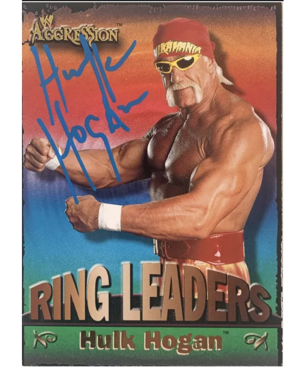 WWE RING LEADERS “Hulk hogan” Trading card signed 9 of 15 $84.00 Tranding Cards