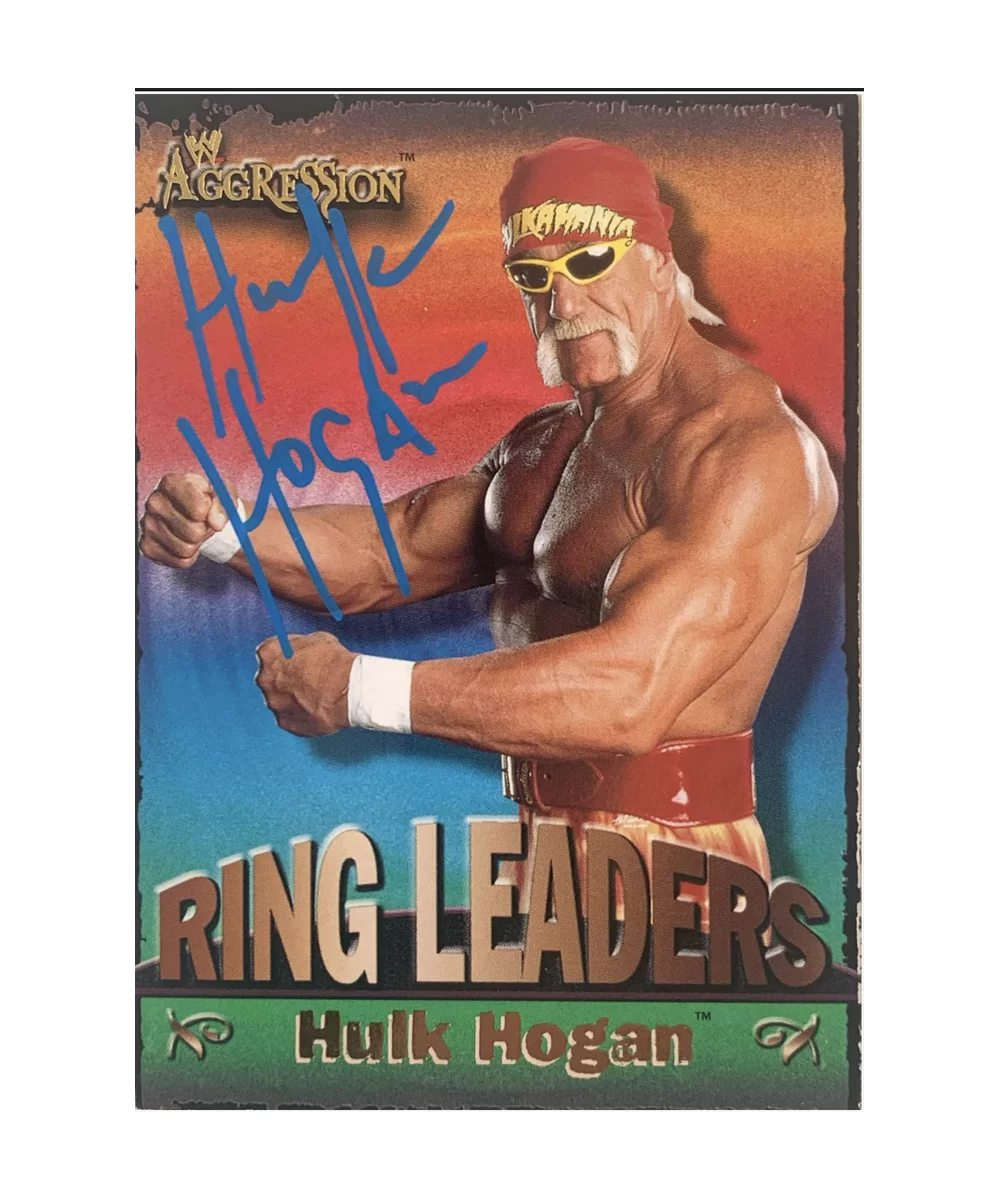 WWE RING LEADERS “Hulk hogan” Trading card signed 9 of 15 $84.00 Tranding Cards