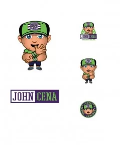 Fathead John Cena Five-Piece Removable Mini Decal Set $7.92 Home & Office