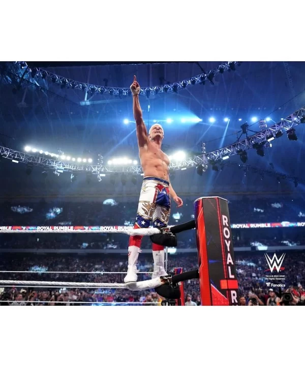 Cody Rhodes WWE Unsigned 2023 Royal Rumble Celebration Photograph $3.20 Collectibles