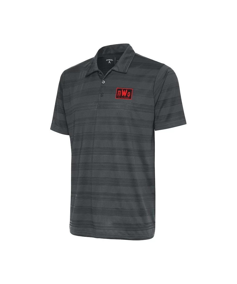 Men's Antigua Charcoal nWo Compass Polo $17.28 Apparel