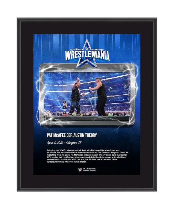 "Stone Cold" Steve Austin 10.5" x 13" WrestleMania 38 Night 2 Sublimated Plaque $10.32 Collectibles