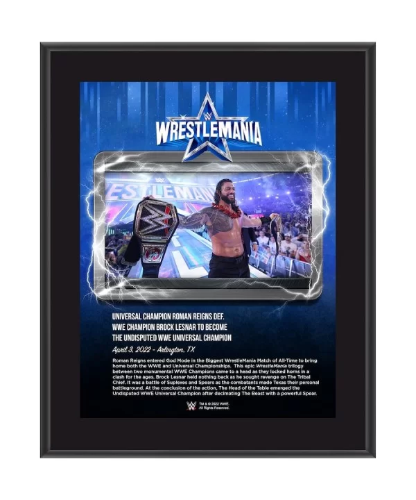 Roman Reigns 10.5" x 13" WrestleMania 38 Night 2 Sublimated Plaque $10.80 Collectibles