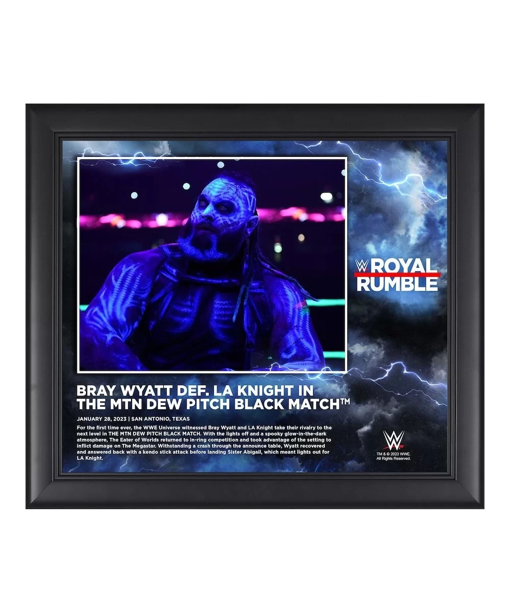 Bray Wyatt Framed 15" x 17" 2023 Royal Rumble Collage $12.80 Home & Office