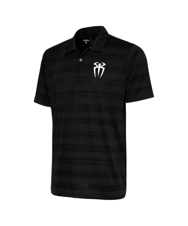 Men's Antigua Black Roman Reigns Compass Polo $10.80 Apparel