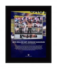 Seth "Freakin" Rollins WWE Framed 10.5" x 13" 2021 Fastlane Collage $10.80 Collectibles