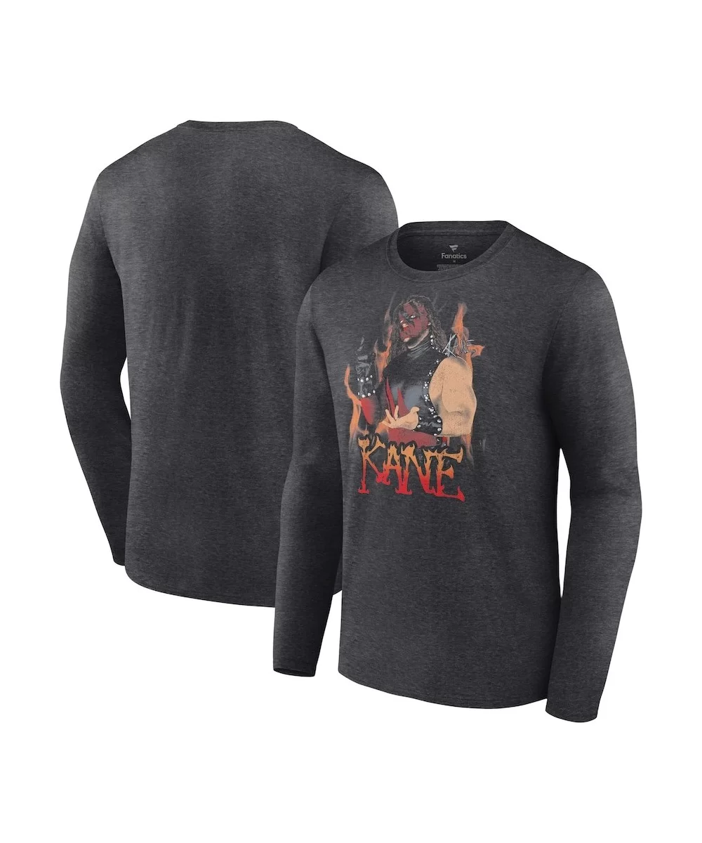 Men's Fanatics Branded Charcoal Kane Old School Long Sleeve T-Shirt $12.32 T-Shirts