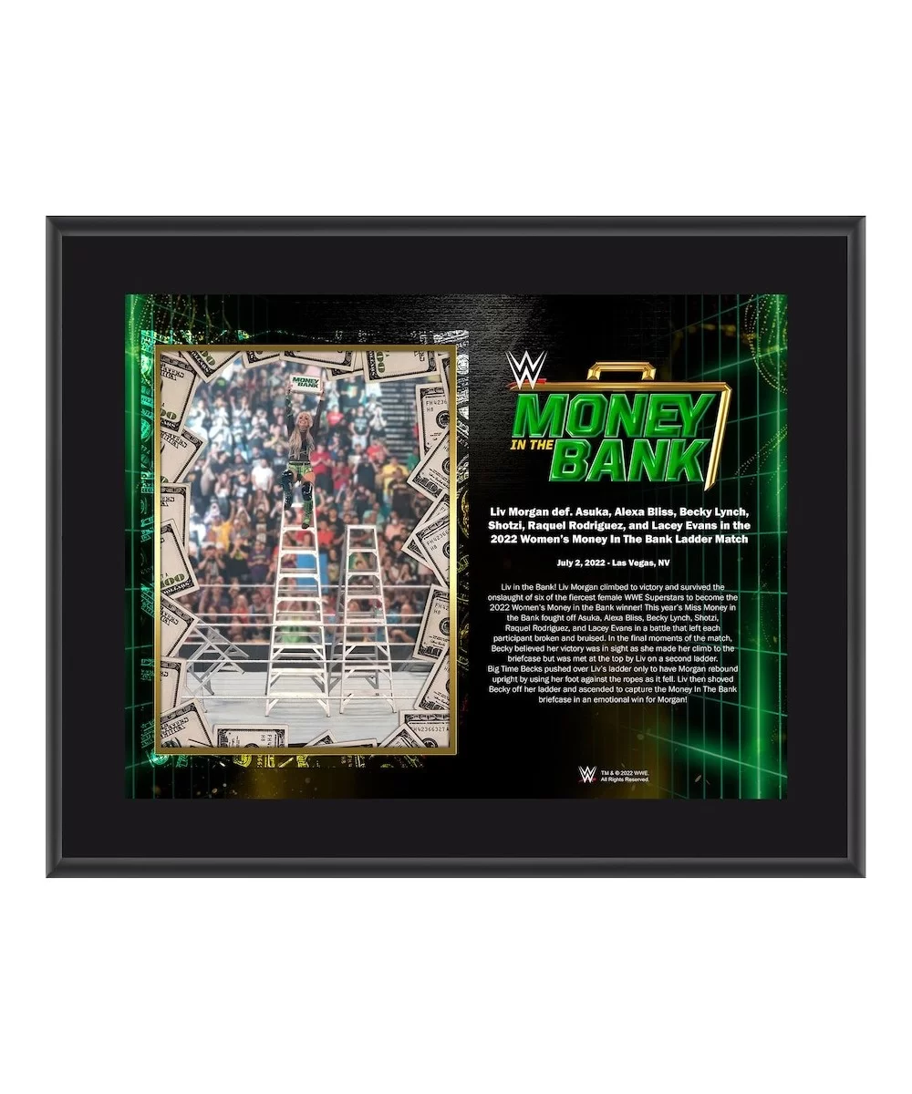 Liv Morgan Framed 10.5" x 13" 2022 Money in the Bank Sublimated Plaque $8.40 Home & Office